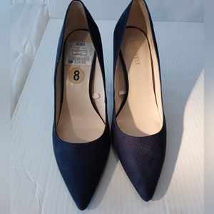 Nine West Women's Pump Flaggship Textile Upper Navy Blue Size 8M